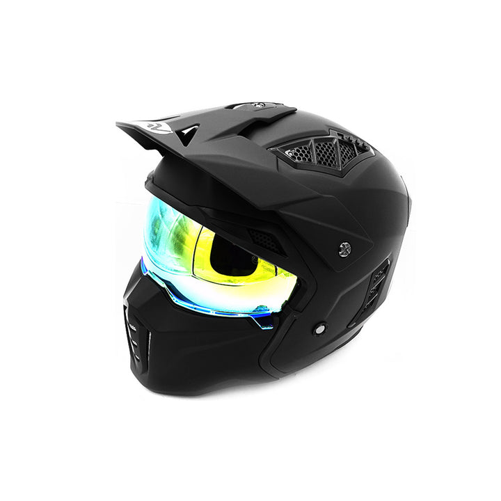 Hero street Full Face helmet ( Matte Black ) - Lifty Electric Scooters