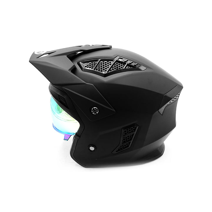 Hero street Full Face helmet ( Matte Black ) - Lifty Electric Scooters