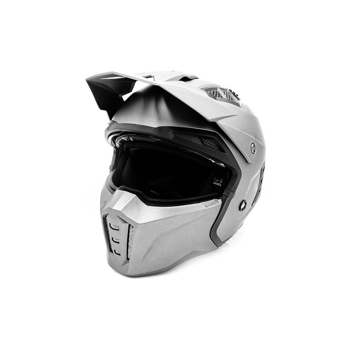 Hero street Full Face helmet ( Matte metallic gray ) - Lifty Electric Scooters