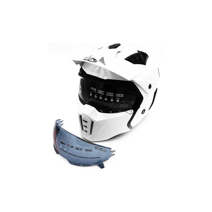 Hero street Full Face helmet ( White ) - Lifty Electric Scooters