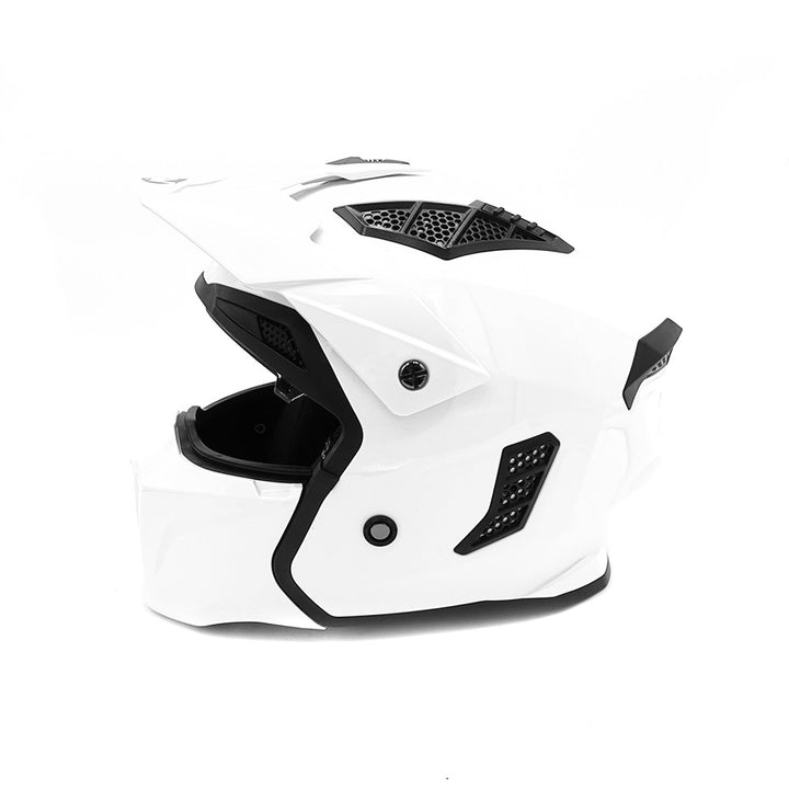 Hero street Full Face helmet ( White ) - Lifty Electric Scooters