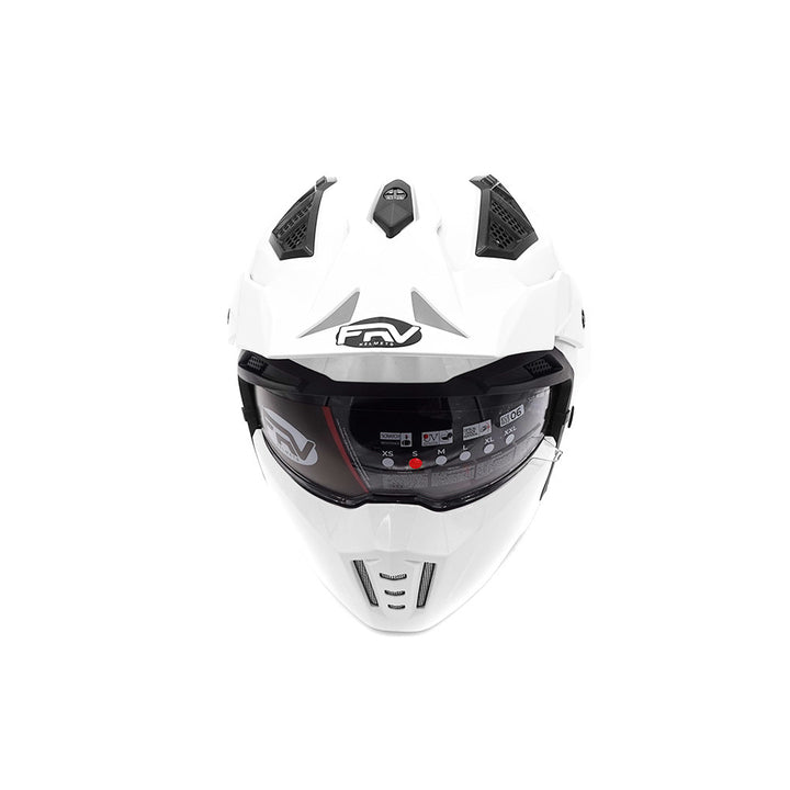 Hero street Full Face helmet ( White ) - Lifty Electric Scooters