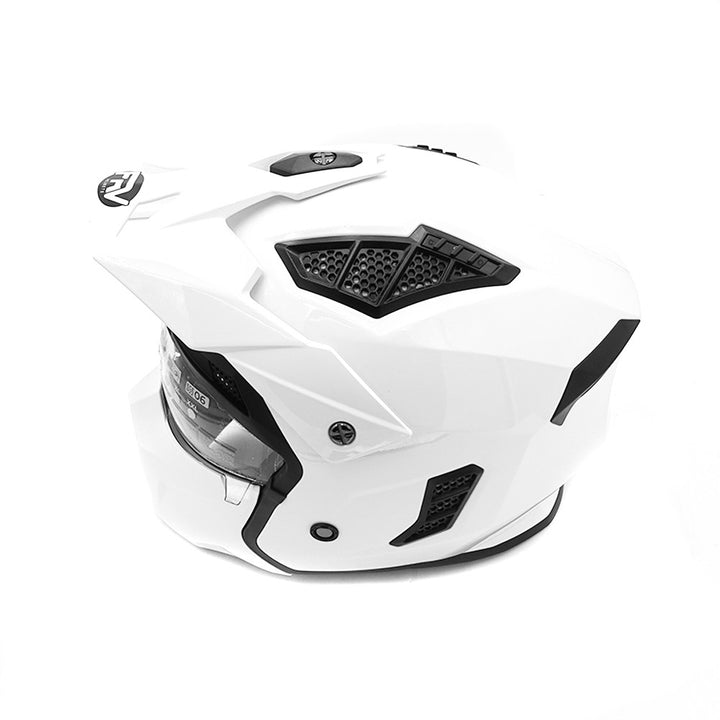 Hero street Full Face helmet ( White ) - Lifty Electric Scooters