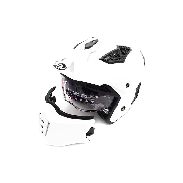 Hero street Full Face helmet ( White ) - Lifty Electric Scooters