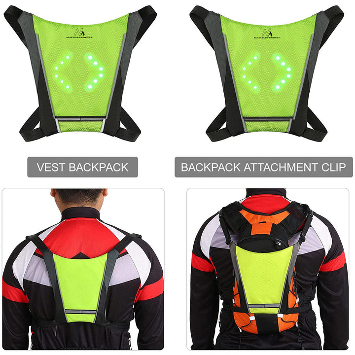 LED Turn Signal Vest,LED Reflective Vest with Direction Indicator - Lifty Electric Scooters