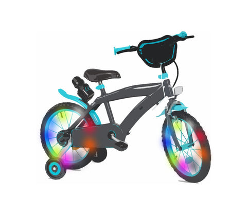 KIDS BIKE WITH SPINNING LIGHTS / KIDS SCOOTER WITH SPINNING LIGHTS - Lifty Electrics